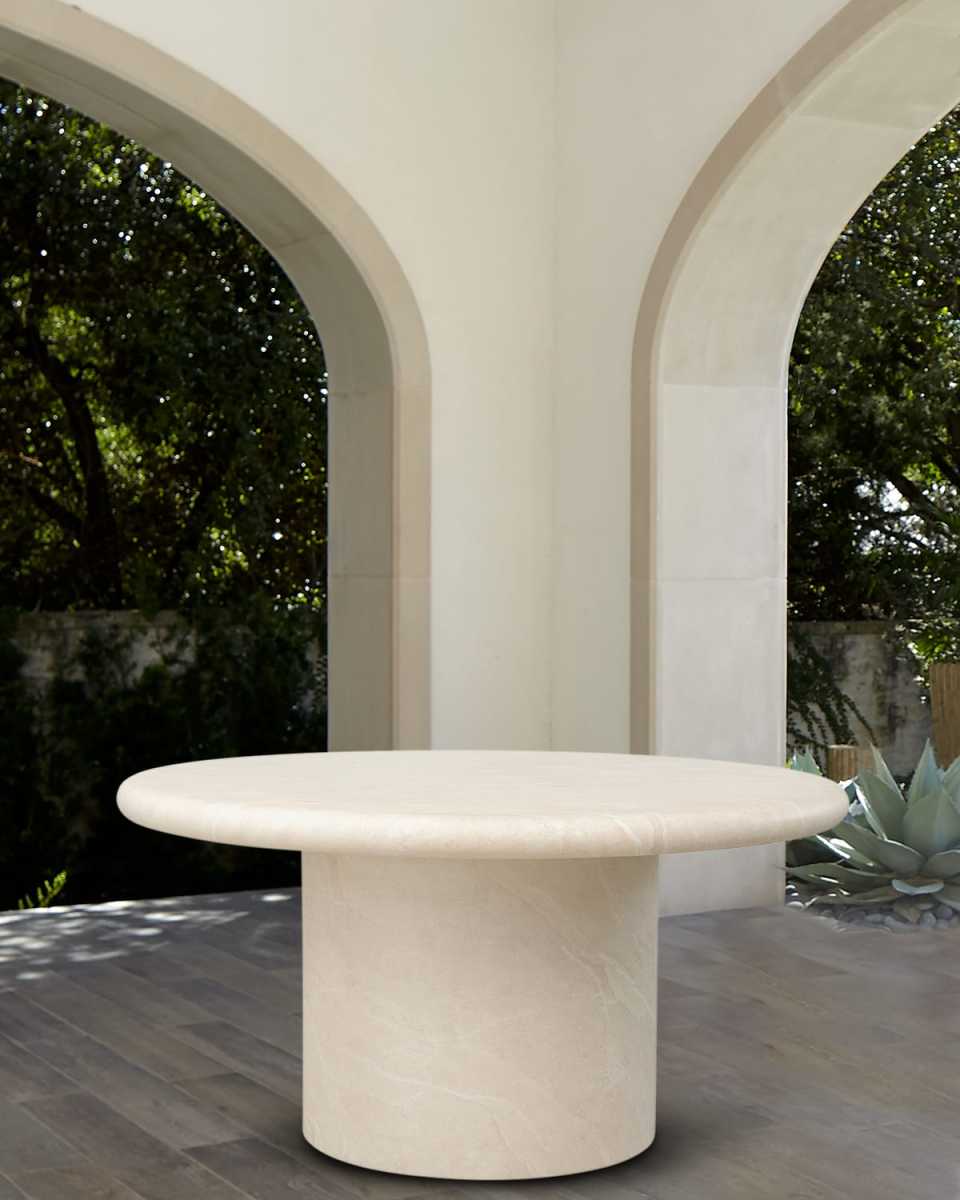 Travertino Outdoor Dining Table